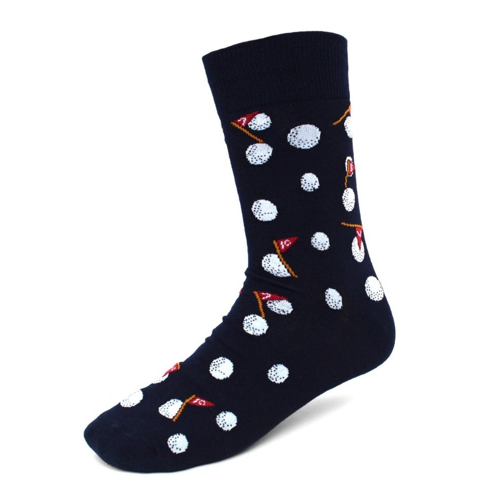 Men's Golf Novelty Socks Black